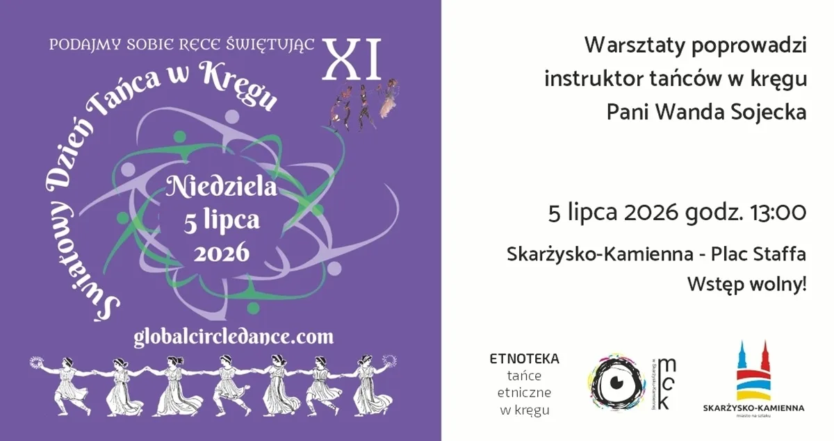 Światowy Dzień Tańca w Kręgu 2026 w Skarżysku-Kamiennej