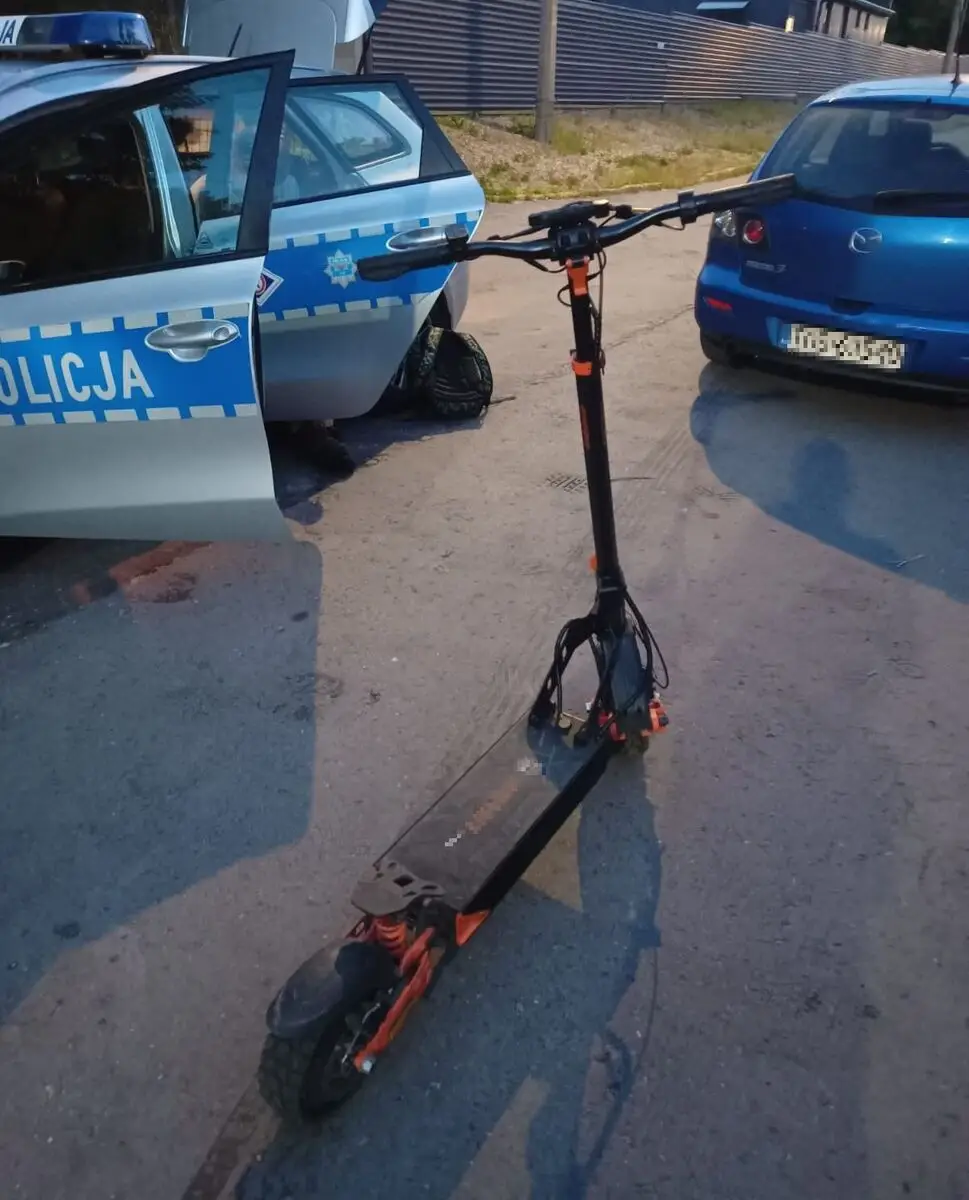 Pościg za 14-latkiem na hulajnodze elektrycznej