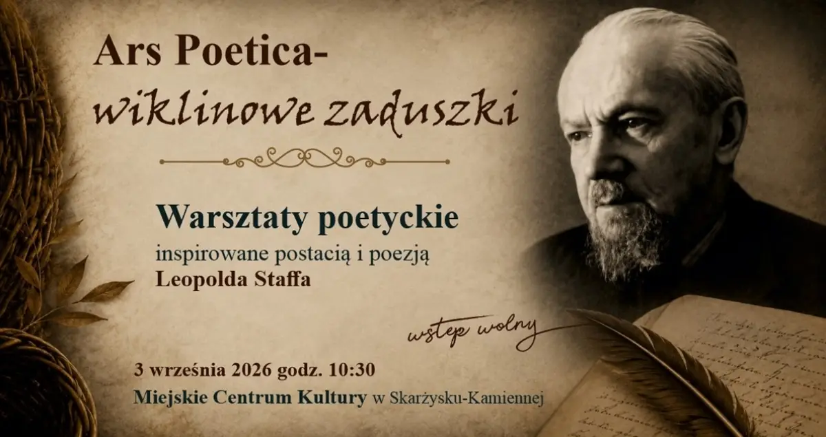 Bezpłatne warsztaty literackie w Skarżysku-Kamiennej