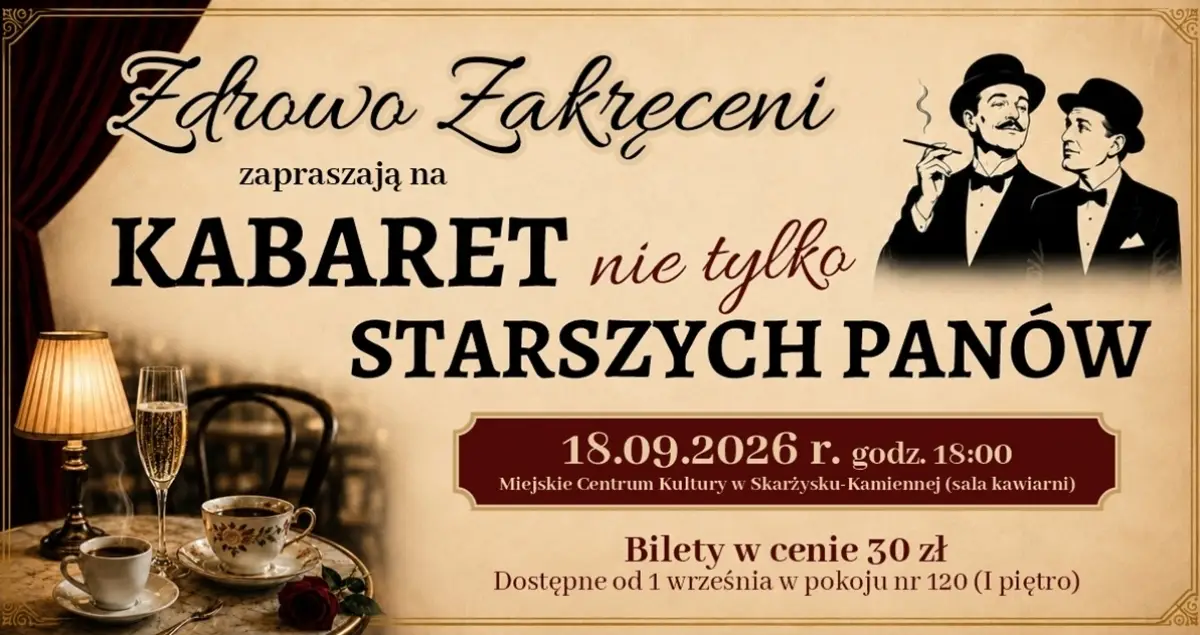 Kabaret 'Zdrowo Zakręceni' z programem muzyczno-humorystycznym