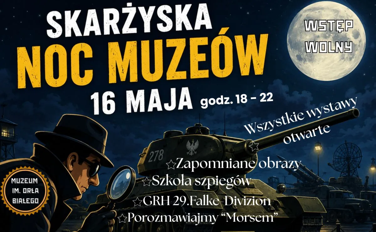 Noc Muzeów w Muzeum im. Orła Białego – zaproszenie na wydarzenie