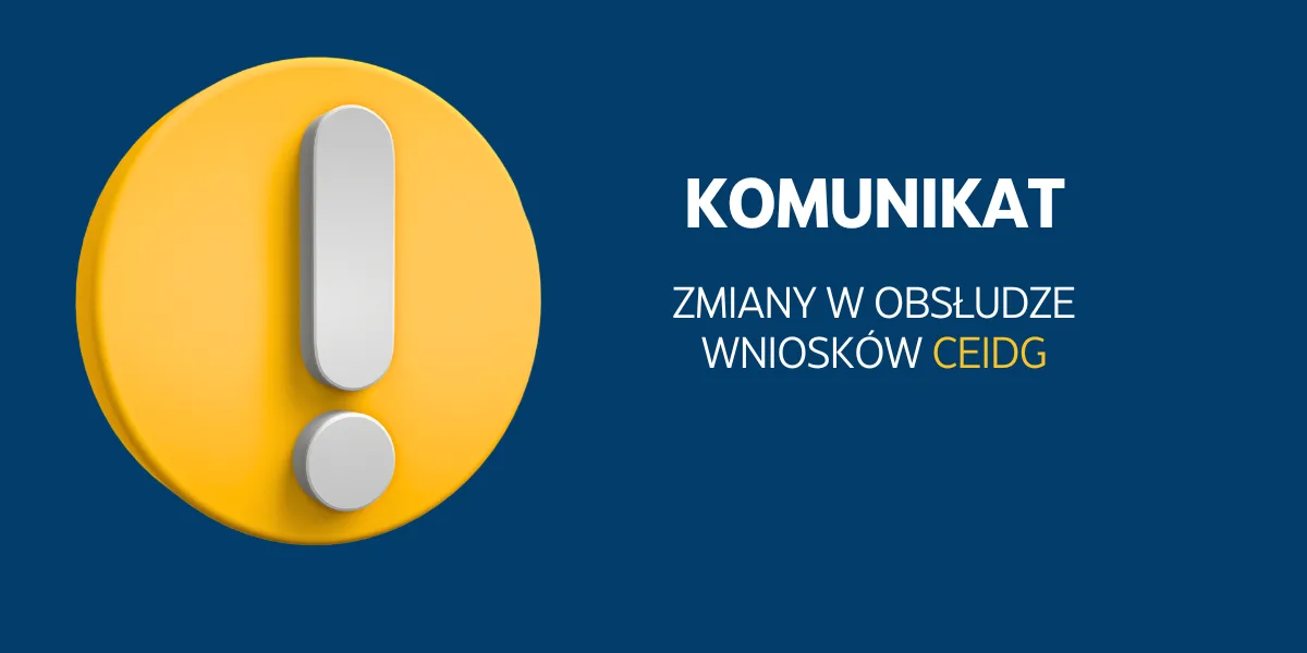 Nowe zasady obsługi wniosków CEIDG od 2026 roku