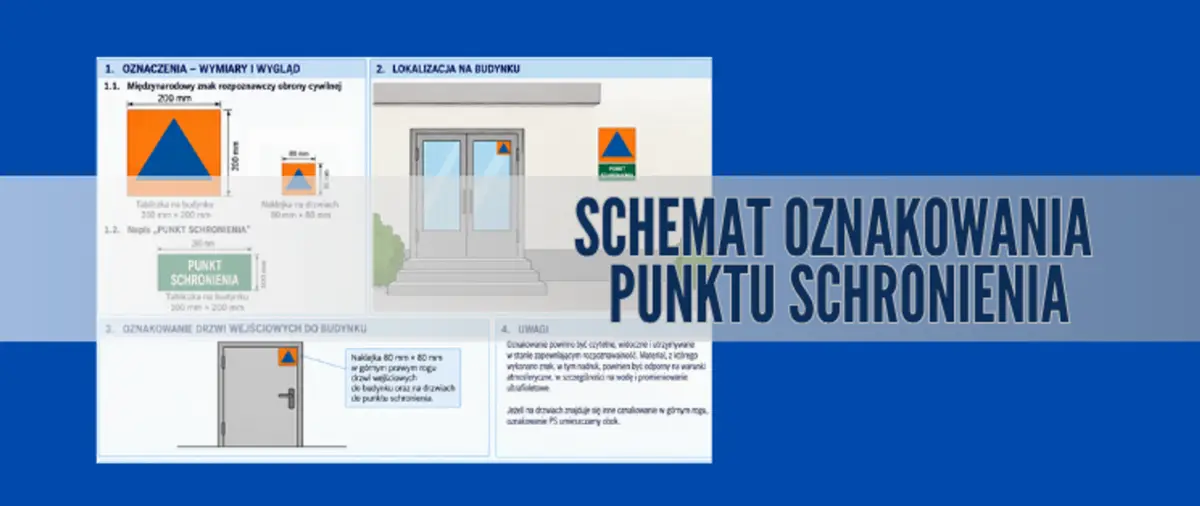 Zasady oznakowania punktu schronienia dla właścicieli obiektów