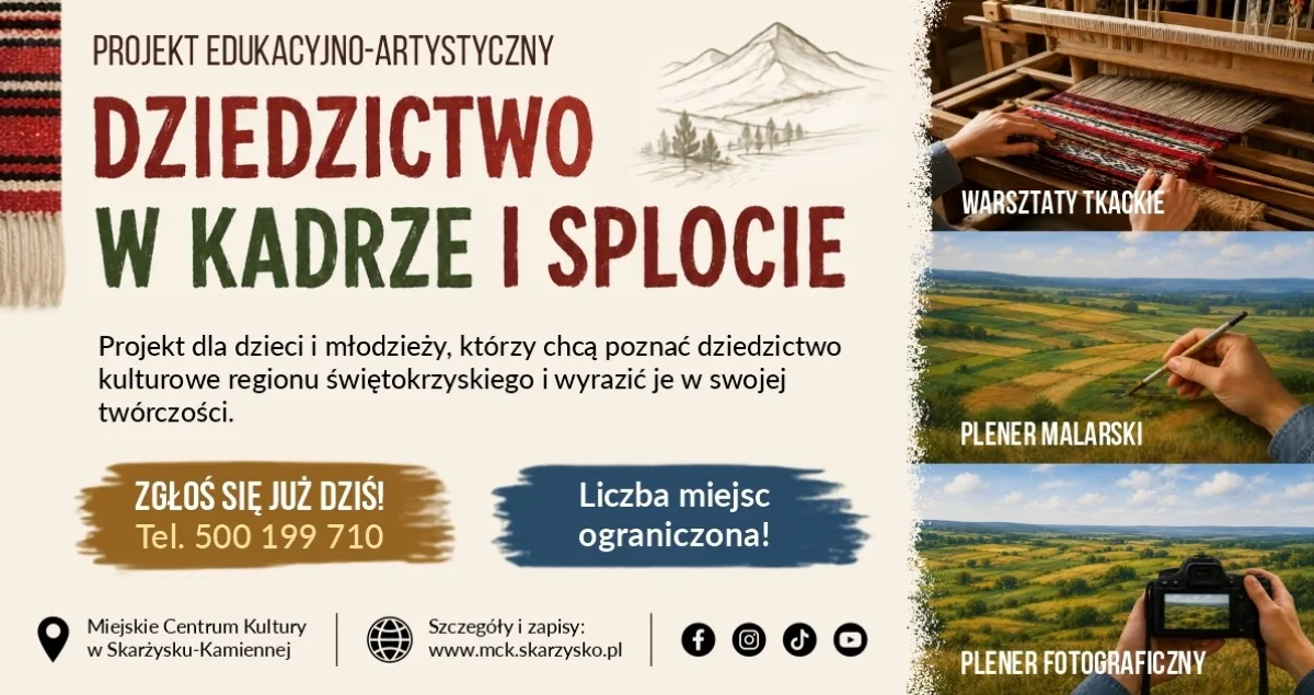 Dziedzictwo w Kadrze i Splocie: Projekt dla Młodzieży