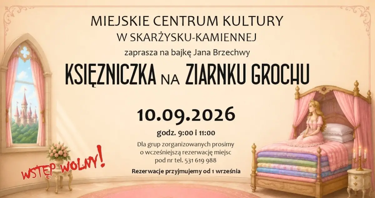 Bajka „Księżniczka na ziarnku grochu” w Skarżysku-Kamiennej