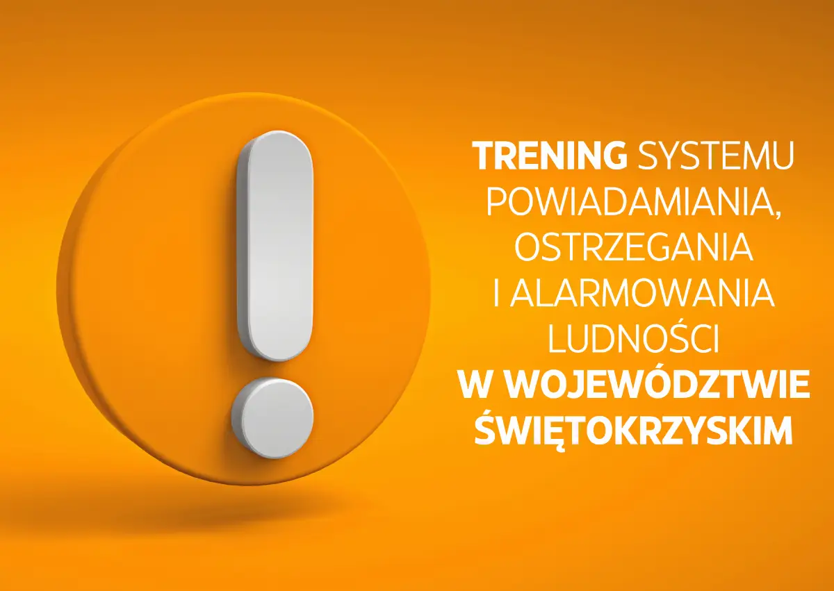 Ćwiczenia systemu ostrzegania 'Alarm 2026' w województwie świętokrzyskim