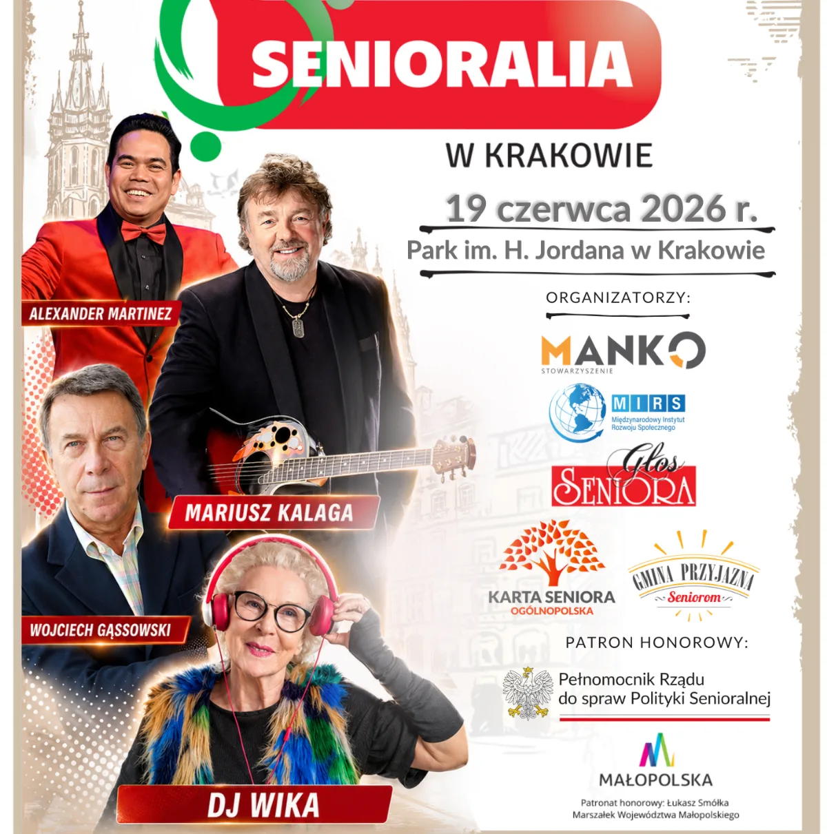 XIII Międzynarodowe Senioralia w Krakowie - zaproszenie na największe wydarzenie dla seniorów w Europie